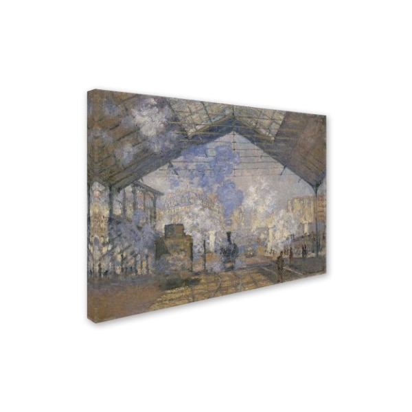 Monet 'The Saintlazare Station' Canvas Art,35x47